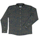Rainbow Computer Circuit Board Long Sleeve Button Up Shirt Geek Nerd adult sizing computer print FLOW DESC WRITING