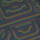 Rainbow Computer Circuit Board Long Sleeve Button Up Shirt Geek Nerd adult sizing computer print FLOW DESC WRITING