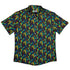 Rainbow Dragons DND Dice Black Button Up Shirt - adult sizing - Animal Patterns - Design by Heather Davenport