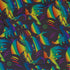 Rainbow Dragons DND Dice Black Button Up Shirt - adult sizing - Animal Patterns - Design by Heather Davenport