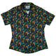 Rainbow Dragons Dnd Dice Black Curvy Button Up Shirt Geek Nerd Animal Patterns Design by Heather Davenport dnd & rpg print