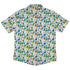 Rainbow Dragons DND Dice White Button Up Shirt - adult sizing - Animal Patterns - Design by Heather Davenport