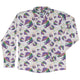 Rainbow Dragons and Unicorns Long Sleeve Button Up Shirt Geek Nerd adult sizing Animal Patterns Designed by Rose Khan
