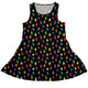 Rainbow Kawaii Ghosts Dress Geek Nerd 0925 Design by Tobe Fonseca Fantasy Prints