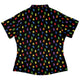 Rainbow Kawaii Ghosts Curvy Button Up Shirt Geek Nerd 0925 All Adult Button Up Shirts Anime