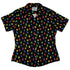 Rainbow Kawaii Ghosts Curvy Button Up Shirt Geek Nerd 0925 All Adult Button Up Shirts Anime