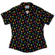 Rainbow Kawaii Ghosts Curvy Button Up Shirt Geek Nerd 0925 All Adult Button Up Shirts Anime