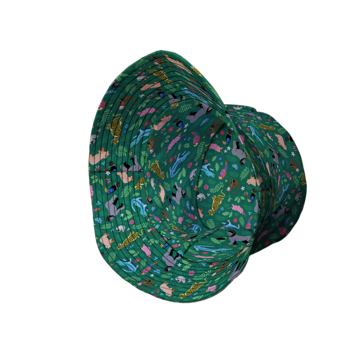 Rainforest Field Notes Bucket Hat Side View