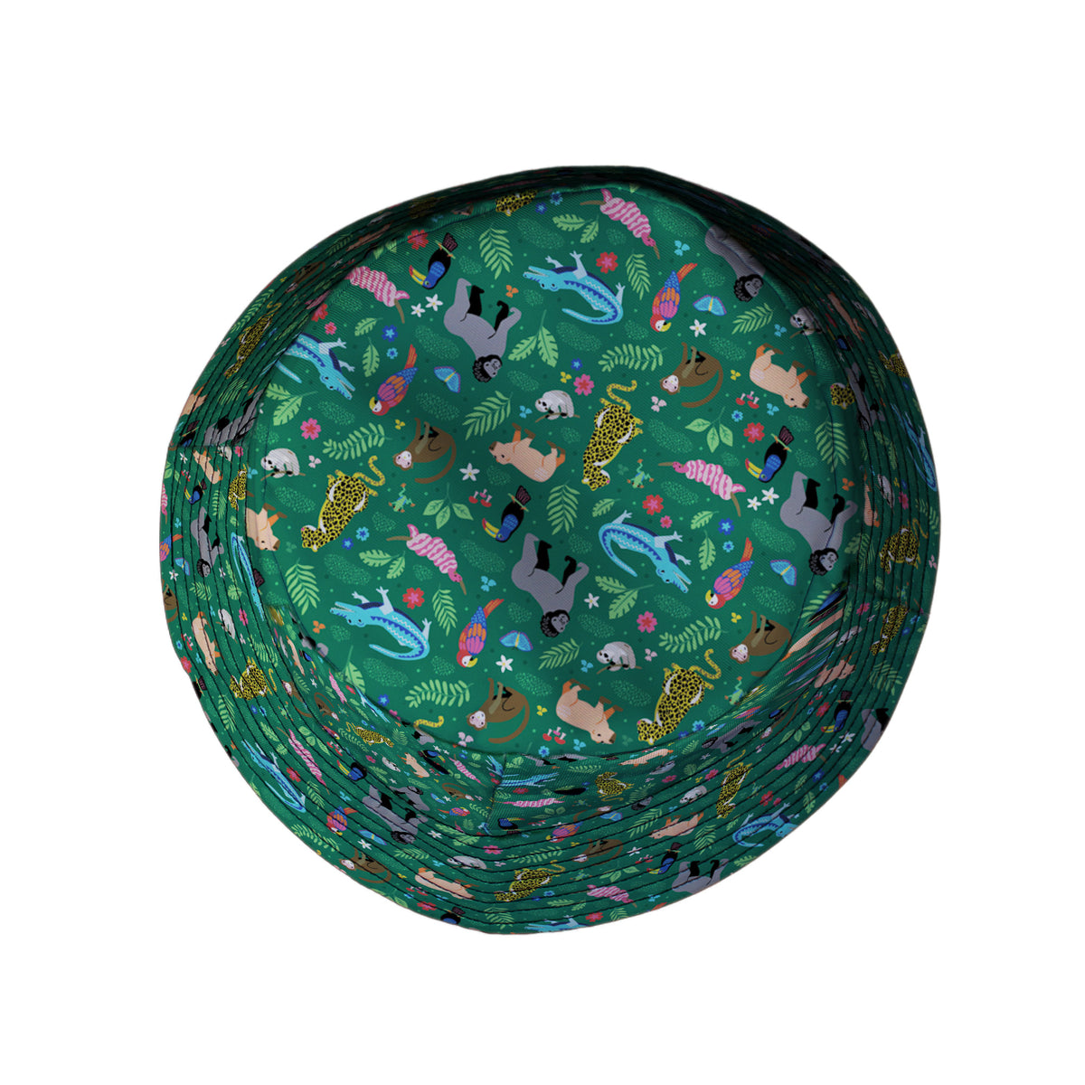 Rainforest Field Notes Bucket Hat Top View