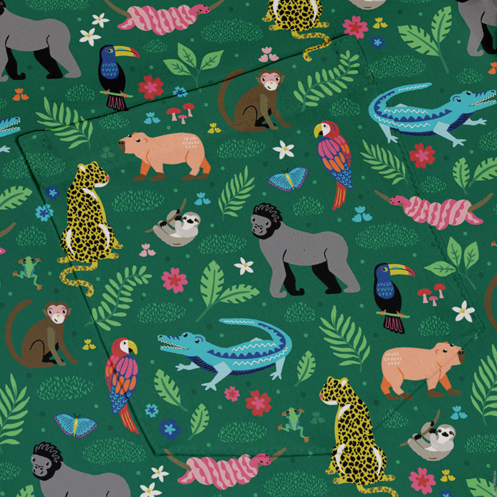 Rainforest Field Notes Button Up Shirt Pocket