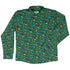 Rainforest Field Notes Long Sleeve Button Up Shirt front