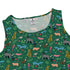 Rainforest Field Notes Sleeveless Dress close front