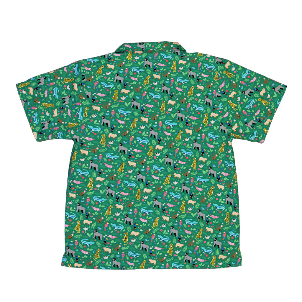 Rainforest Field Notes Youth Hawaiian Shirt Back