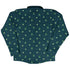 Raining Frogs Dark Teal Long Sleeve Button Up Shirt Geek Nerd adult sizing Animal Patterns Anime