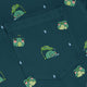 Raining Frogs Dark Teal Long Sleeve Button Up Shirt Geek Nerd adult sizing Animal Patterns Anime