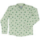 Raining Frogs Pastel Green Long Sleeve Button Up Shirt Geek Nerd adult sizing Animal Patterns Anime