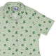 Raining Frogs Pastel Green Curvy Button Up Shirt Geek Nerd Animal Patterns Anime Design by Ardi Tong