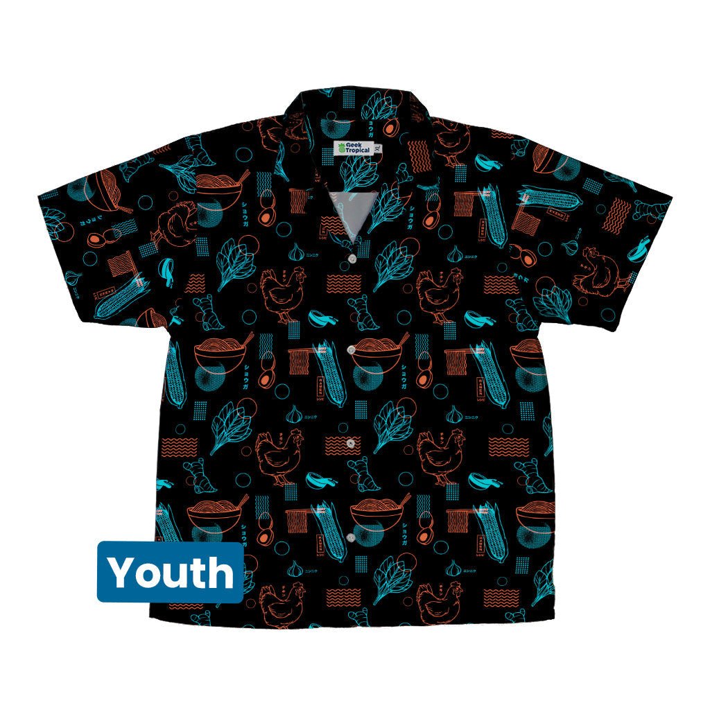 Ramen Recipe Japanese Dark Youth Hawaiian Shirt - Anime - Design by Tobe Fonseca - Q3 - 2