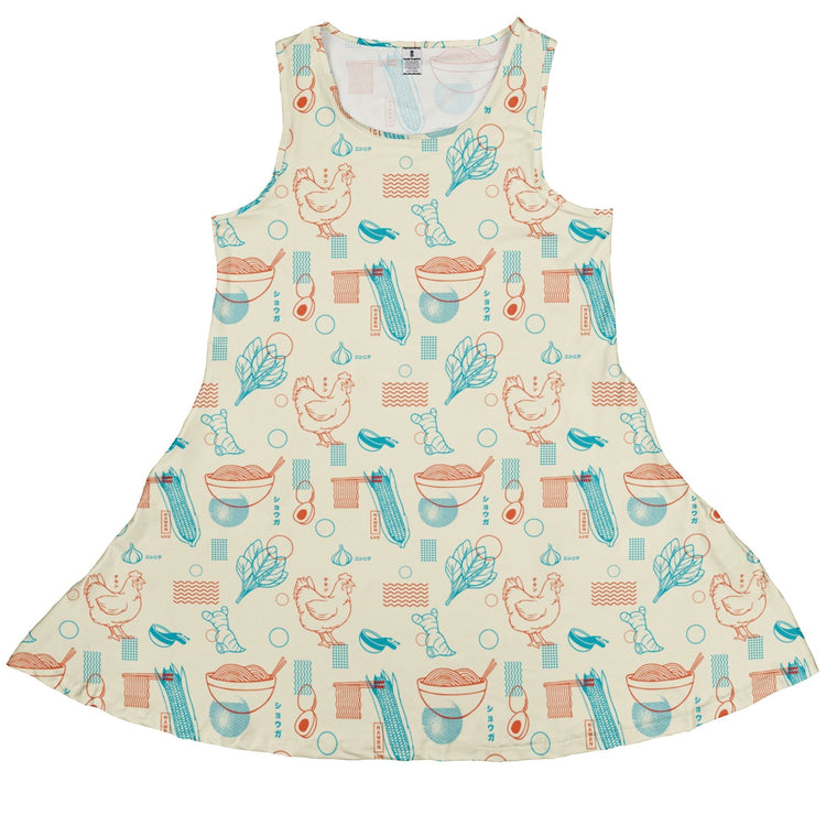 Ramen Recipe Japanese Dress Geek Nerd Anime Design by Tobe Fonseca lx - C