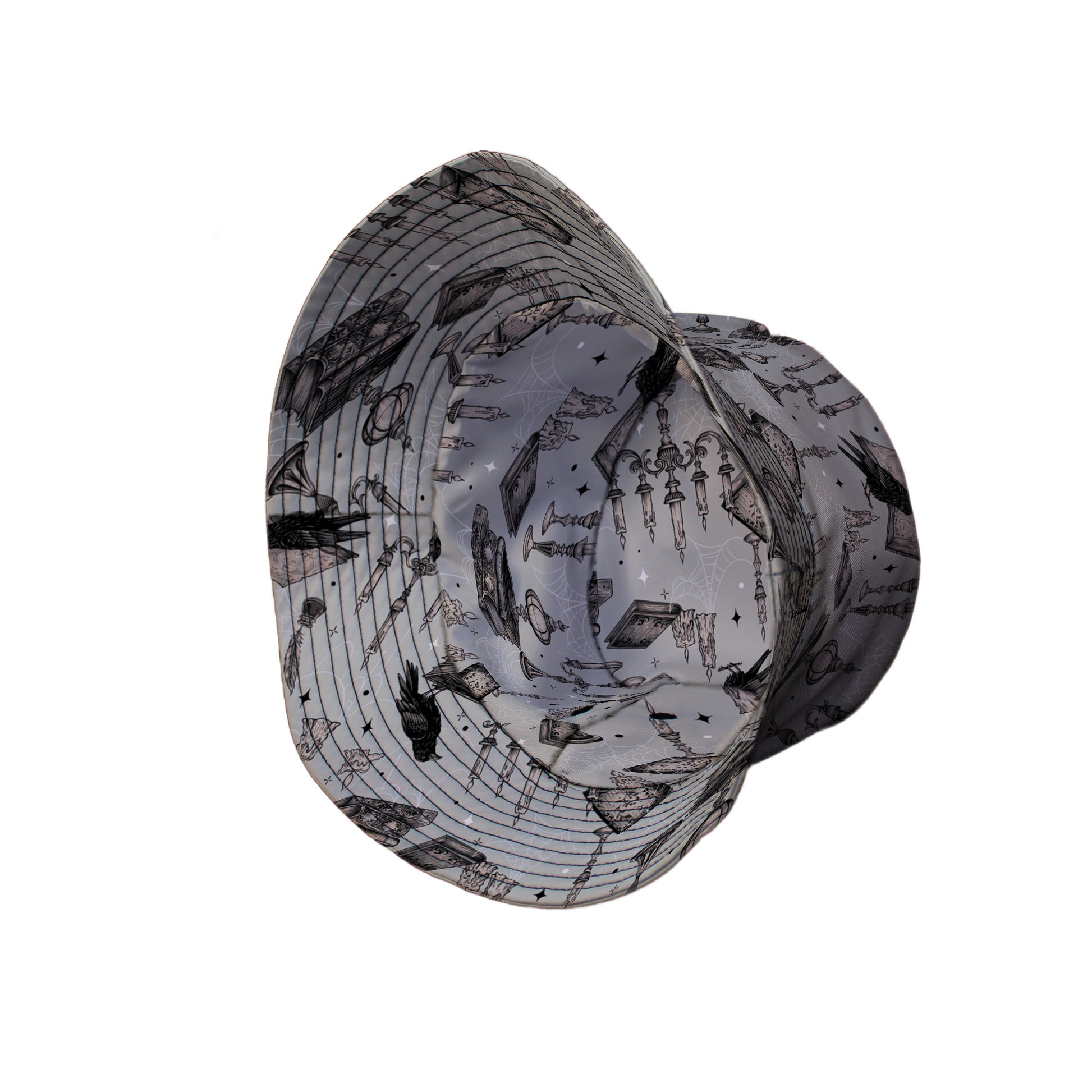 Raven Library Bucket Hat Side View