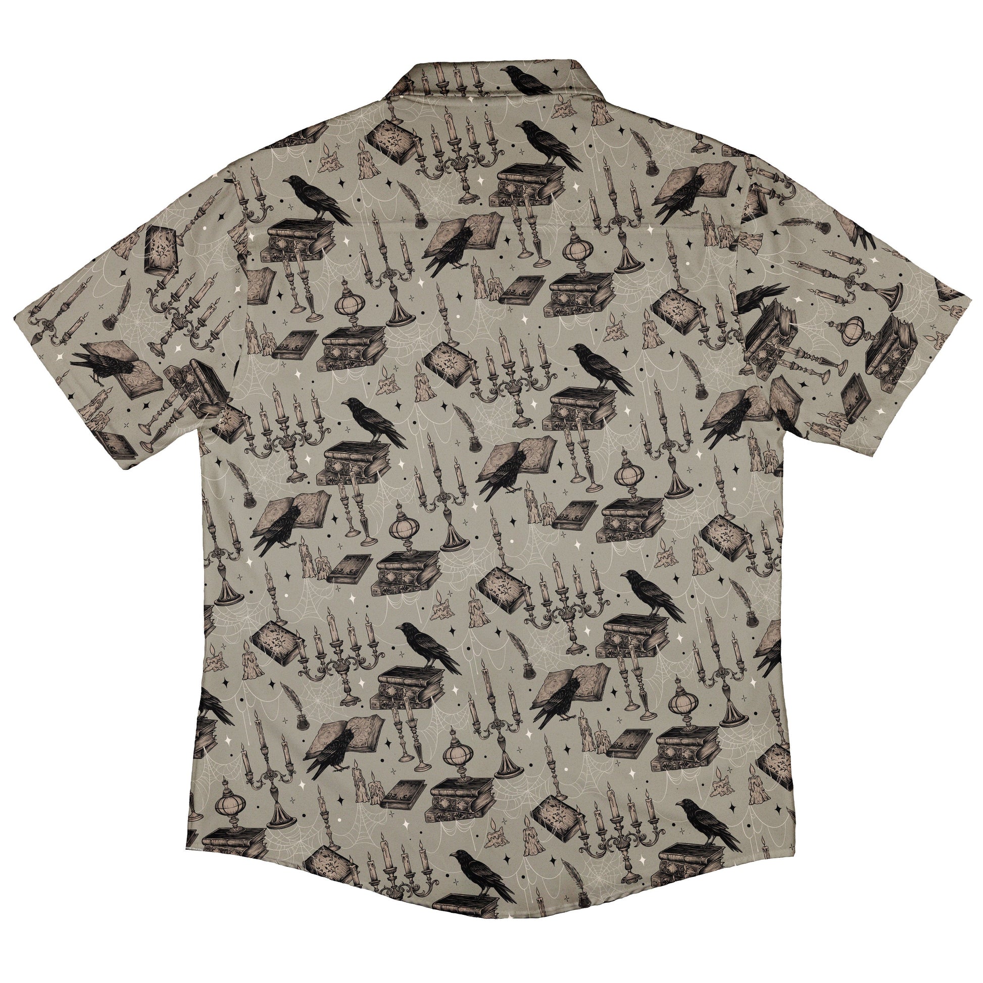Raven Library Button Up Shirt Back