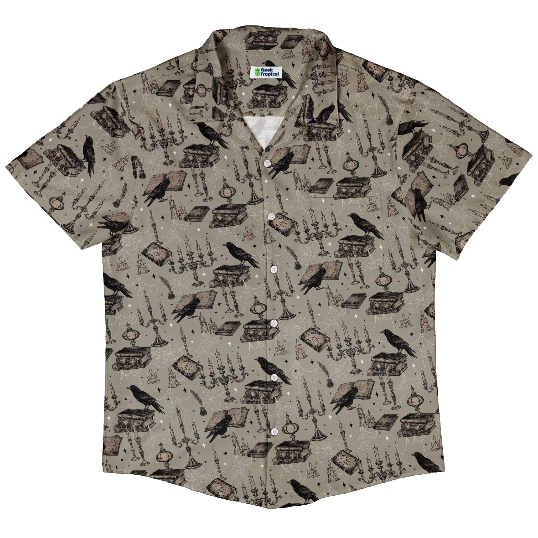 Raven Library Button Up Shirt 5