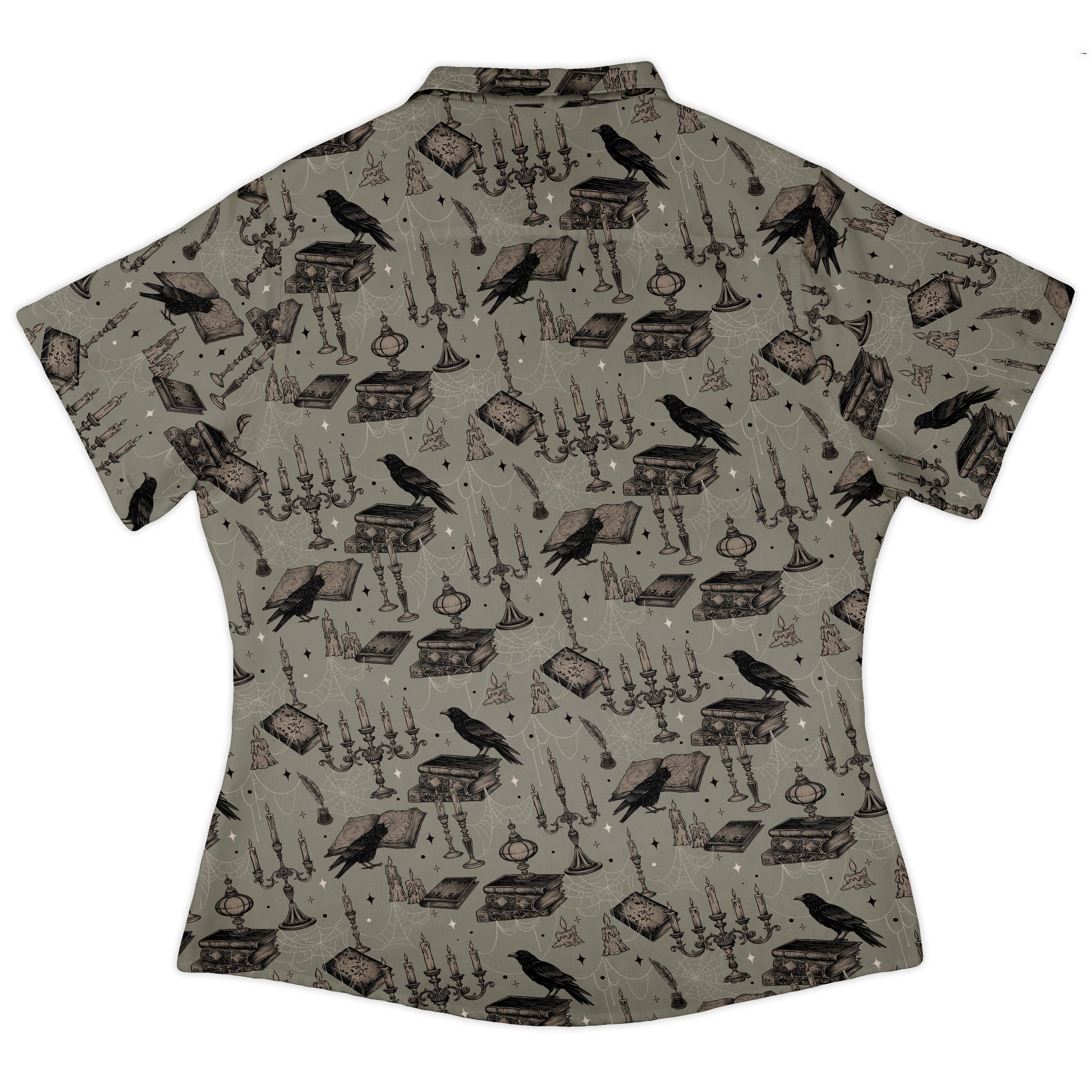 Raven Library Curvy Button Up Shirt womens back