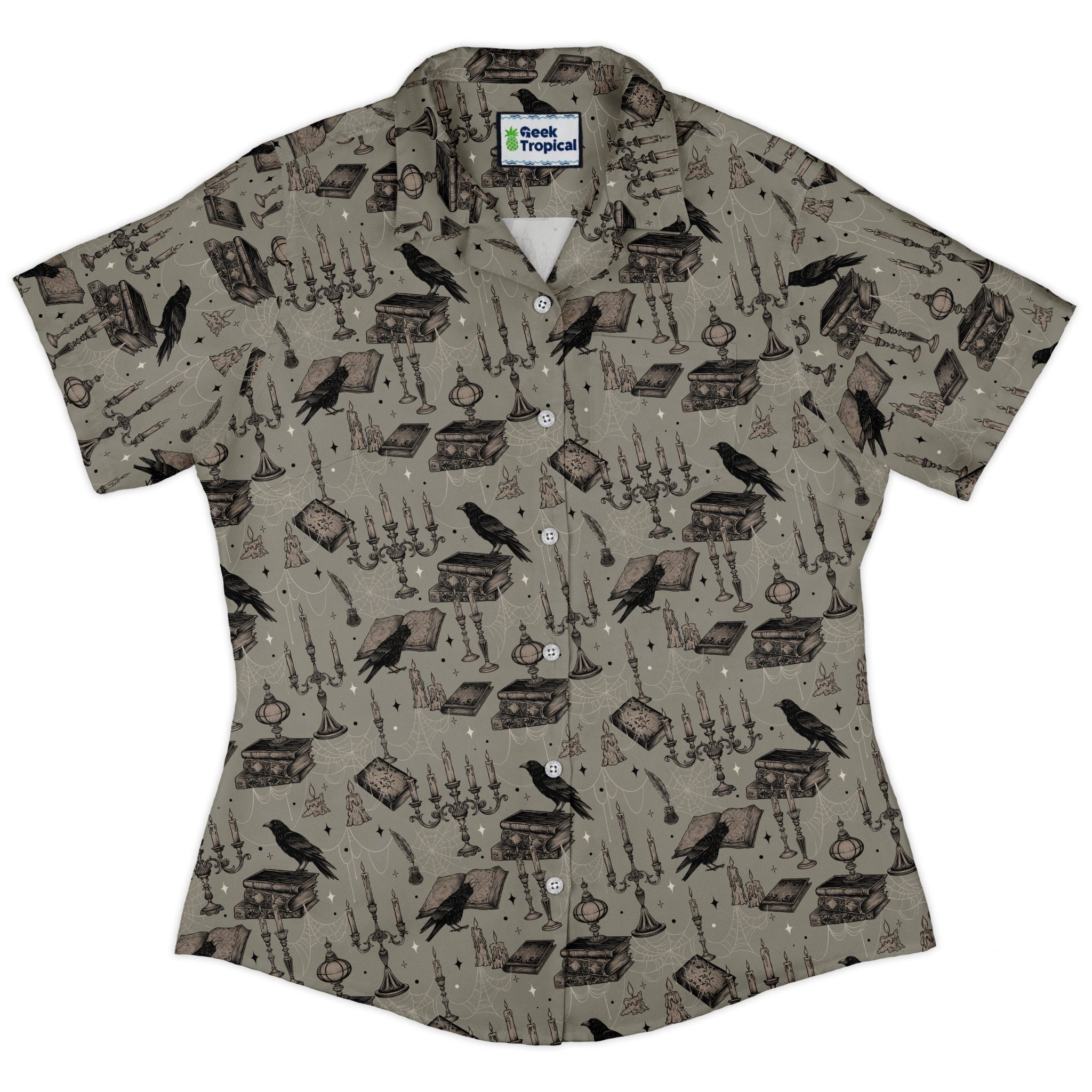 Raven Library Curvy Button Up Shirt 2