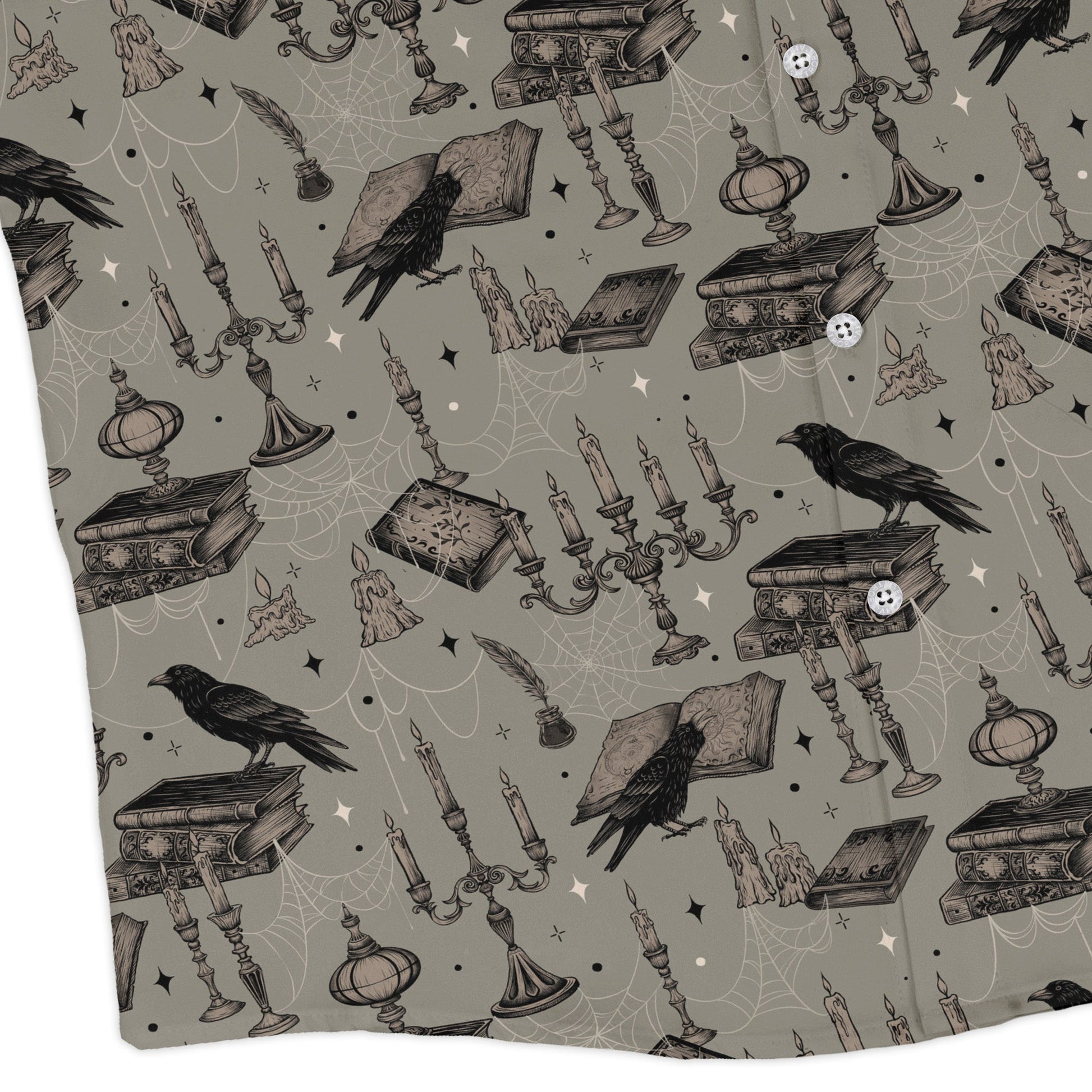 Raven Library Long Sleeve Button Up Shirt corner