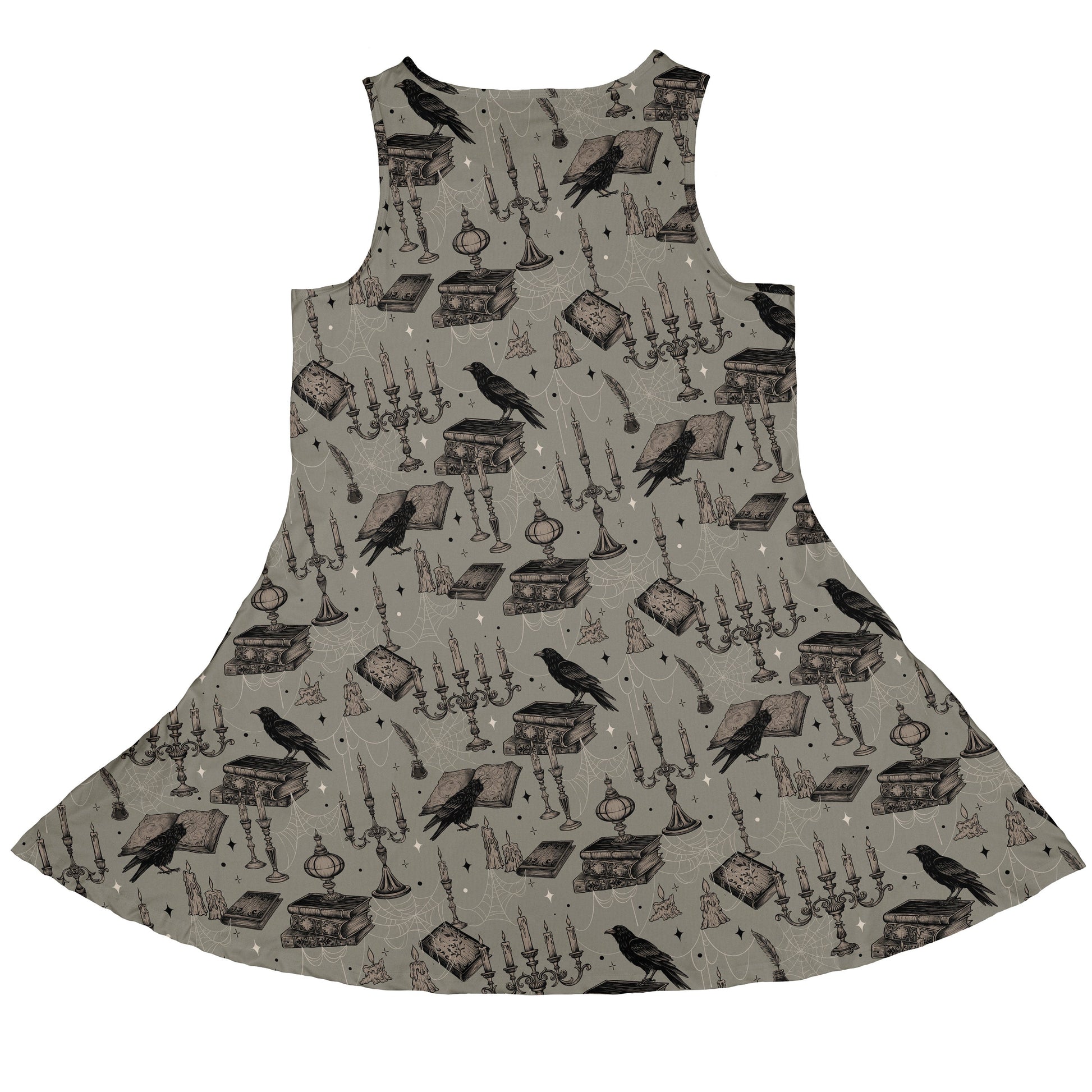 Raven Library Sleeveless Dress back