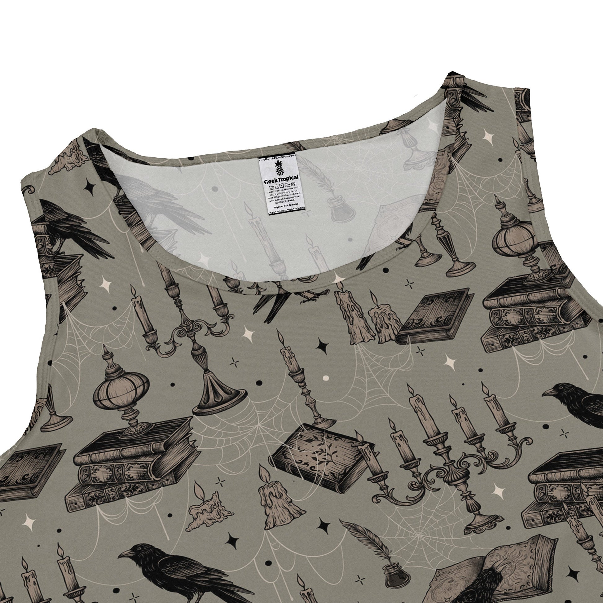 Raven Library Sleeveless Dress close front