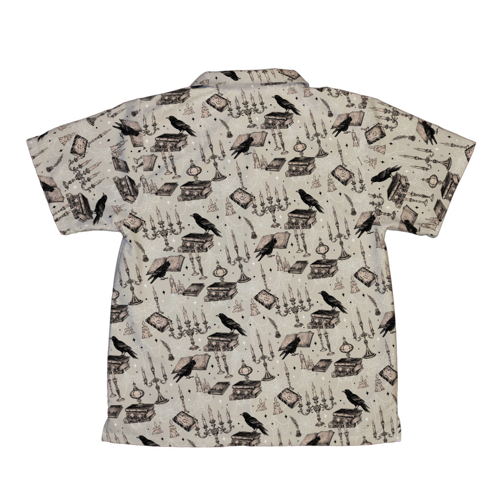 Raven Library Youth Hawaiian Shirt Back