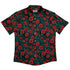 Raven in Bloom Scarlet Button Up Shirt Flat Front