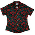 Raven in Bloom Scarlet Curvy Button Up Shirt womens front