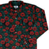 Raven in Bloom Scarlet Long Sleeve Button Up Shirt cover
