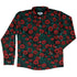 Raven in Bloom Scarlet Long Sleeve Button Up Shirt front