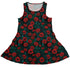 Raven in Bloom Scarlet Sleeveless Dress front