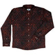 Red Dragon Scales Dnd Long Sleeve Button Up Shirt Geek Nerd adult sizing dnd & rpg print Fantasy Prints