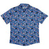 Reel Good Movie Time Blue Button Up Shirt Flat Front