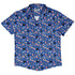 Reel Good Movie Time Blue Button Up Shirt Hawaiian Front