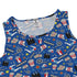 Reel Good Movie Time Blue Sleeveless Dress close front