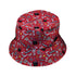 Reel Good Movie Time Red Bucket Hat Black Stitching