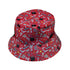 Reel Good Movie Time Red Bucket Hat Gray Stitching