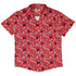 Reel Good Movie Time Red Button Up Shirt Hawaiian Front