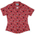 Reel Good Movie Time Red Curvy Button Up Shirt Old Curvy Button Up Shirt womens front