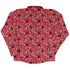 Reel Good Movie Time Red Long Sleeve Button Up Shirt back