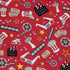 Reel Good Movie Time Red Long Sleeve Button Up Shirt pocket