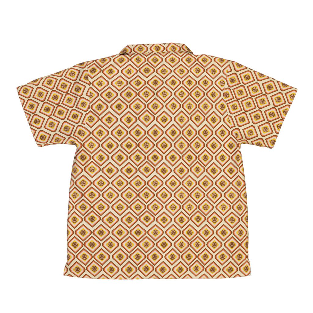 Retro Diamond Dice Youth Hawaiian Shirt Geek Nerd Design by Heather Davenport dnd & rpg print q225