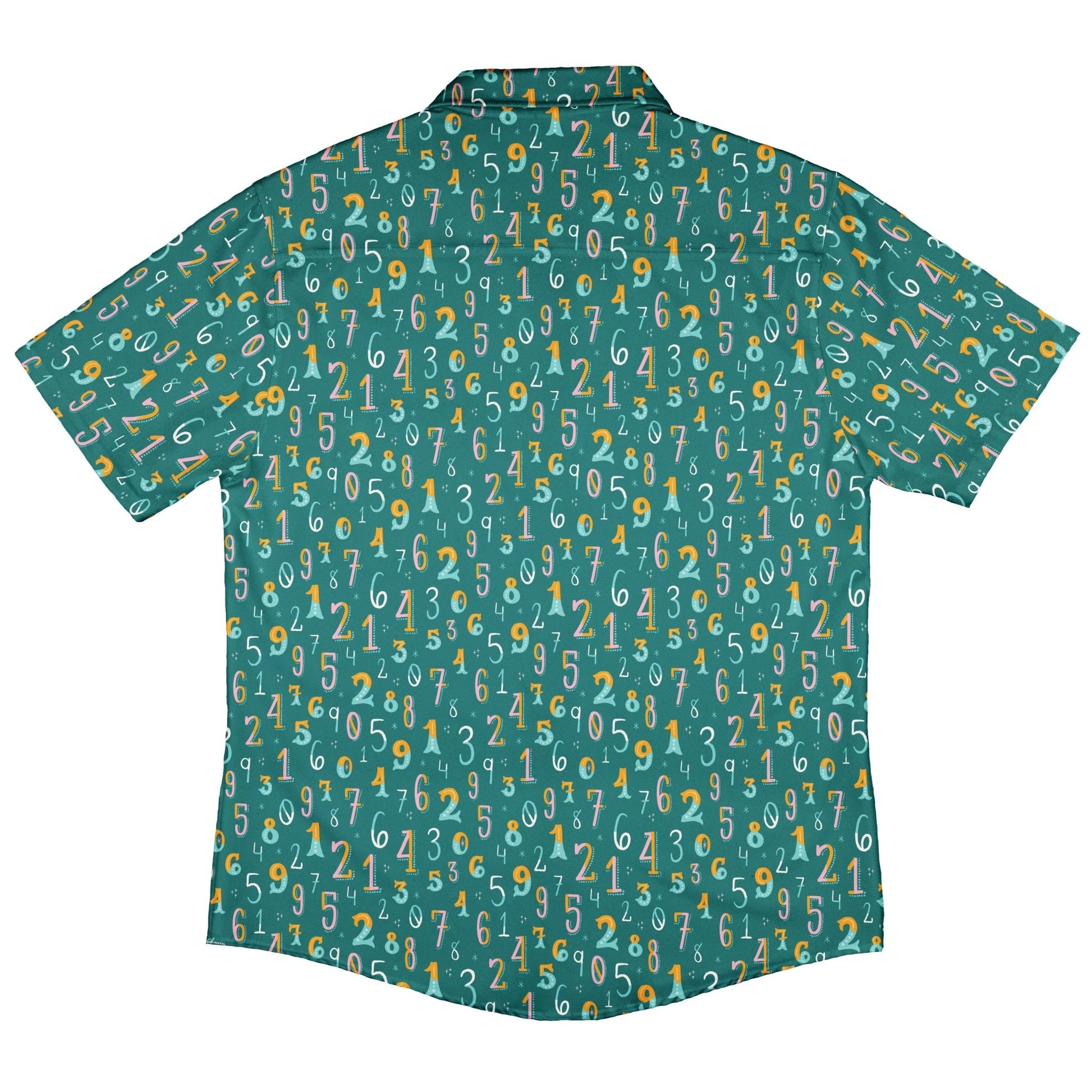 Retro Math Button Up Shirt Geek Nerd adult sizing Design by Zirkus Design mathematics print