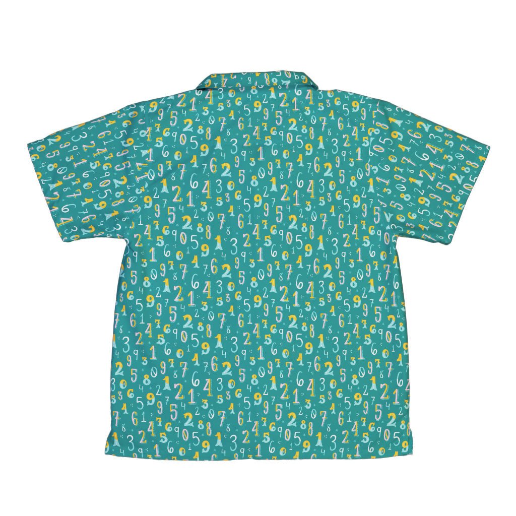 Retro Math Youth Hawaiian Shirt Geek Nerd Design by Zirkus Design mathematics print q225